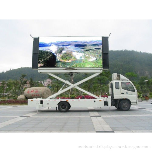 Wateproof Dip Truck Mounted Led Screen Electronic Signs , Super Brightness